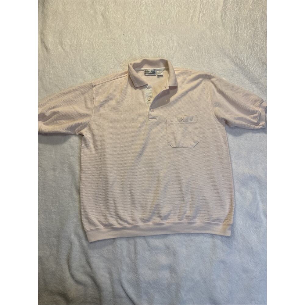 Robert Alan Vintage 70’s Polo Men Large White